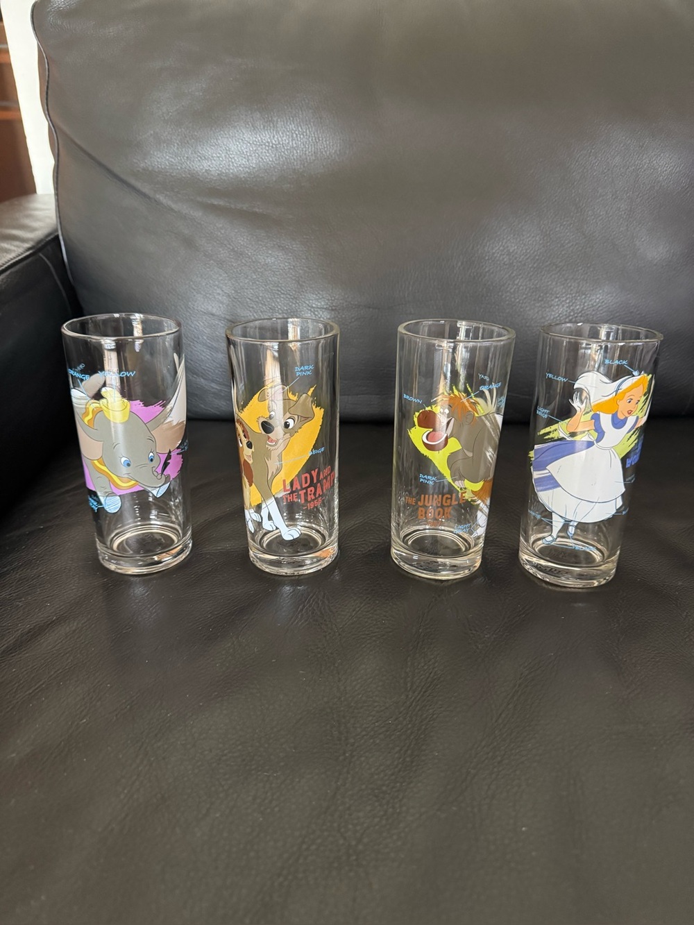 Disney Limited Edition Set Of 4 Glasses